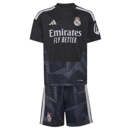 Officiële Voetbalshirt + Korte Broek Doelman Real Madrid Thuis 2026-27 - Kids Officiële Voetbalshirt + Korte Broek Doelman Real Madrid Thuis 2026-27 - Kids