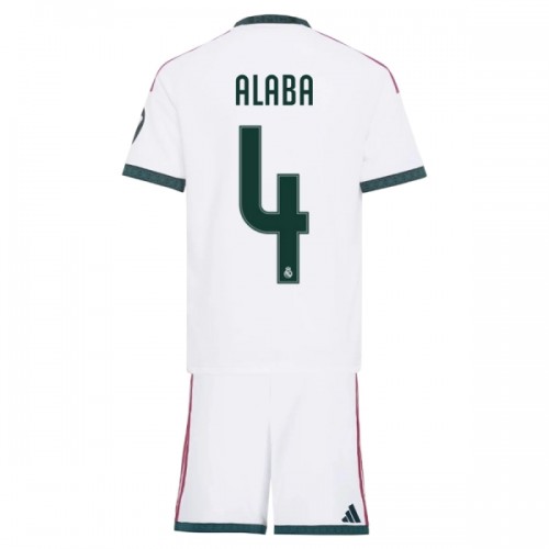 Officiële Voetbalshirt + Korte Broek Real Madrid Alaba 4 Thuis 2026-27 - Kids Officiële Voetbalshirt + Korte Broek Real Madrid Alaba 4 Thuis 2026-27 - Kids