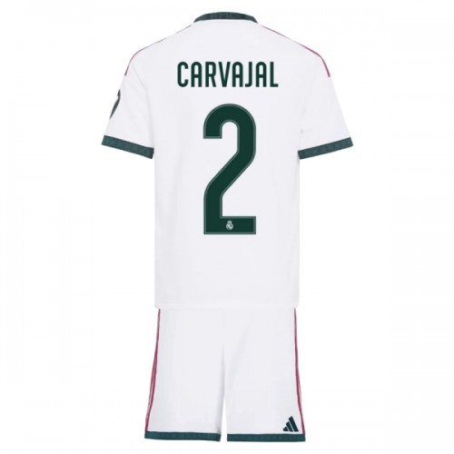 Officiële Voetbalshirt + Korte Broek Real Madrid Carvajal 2 Thuis 2026-27 - Kids Officiële Voetbalshirt + Korte Broek Real Madrid Carvajal 2 Thuis 2026-27 - Kids
