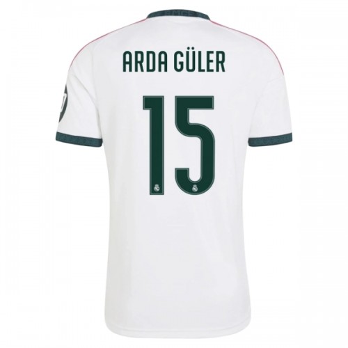 Officiële Voetbalshirt Real Madrid Arda Guler 15 Thuis 2026-27 - Heren Officiële Voetbalshirt Real Madrid Arda Guler 15 Thuis 2026-27 - Heren