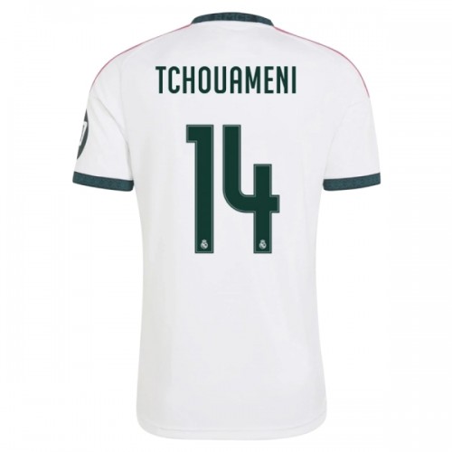 Officiële Voetbalshirt Real Madrid Tchouameni 14 Thuis 2026-27 - Heren Officiële Voetbalshirt Real Madrid Tchouameni 14 Thuis 2026-27 - Heren