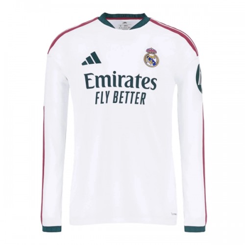 Officiële Voetbalshirt Real Madrid Thuis 2026-27 Lange Mouw - Heren Officiële Voetbalshirt Real Madrid Thuis 2026-27 Lange Mouw - Heren