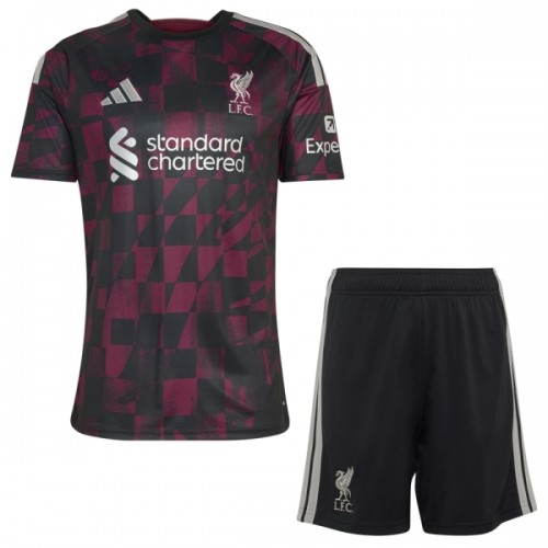 Officiële Voetbalshirt + Korte Broek Liverpool Derde 2026-27 - Kids Officiële Voetbalshirt + Korte Broek Liverpool Derde 2026-27 - Kids