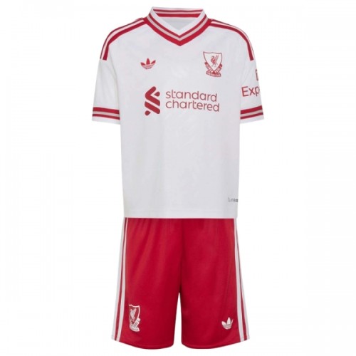Officiële Voetbalshirt + Korte Broek Liverpool Uit 2026-27 - Kids Officiële Voetbalshirt + Korte Broek Liverpool Uit 2026-27 - Kids