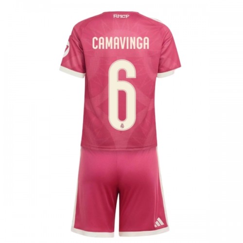 Officiële Voetbalshirt + Korte Broek Real Madrid Camavinga 6 Derde 2026-27 - Kids Officiële Voetbalshirt + Korte Broek Real Madrid Camavinga 6 Derde 2026-27 - Kids
