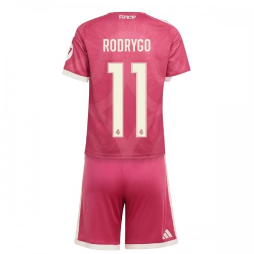 Officiële Voetbalshirt + Korte Broek Real Madrid Rodrygo 11 Derde 2026-27 - Kids Officiële Voetbalshirt + Korte Broek Real Madrid Rodrygo 11 Derde 2026-27 - Kids