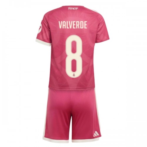 Officiële Voetbalshirt + Korte Broek Real Madrid Valverde 8 Derde 2026-27 - Kids Officiële Voetbalshirt + Korte Broek Real Madrid Valverde 8 Derde 2026-27 - Kids