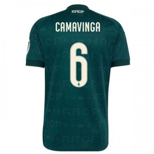 Officiële Voetbalshirt Real Madrid Camavinga 6 Uit 2026-27 - Heren Officiële Voetbalshirt Real Madrid Camavinga 6 Uit 2026-27 - Heren