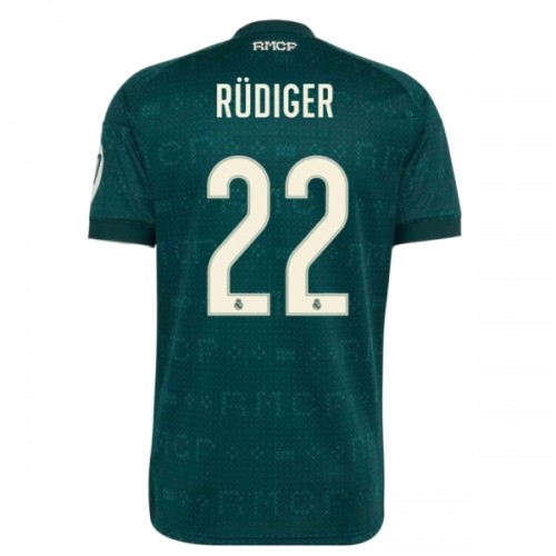 Officiële Voetbalshirt Real Madrid Rudiger 22 Uit 2026-27 - Heren Officiële Voetbalshirt Real Madrid Rudiger 22 Uit 2026-27 - Heren