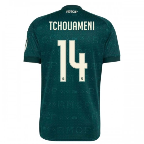 Officiële Voetbalshirt Real Madrid Tchouameni 14 Uit 2026-27 - Heren Officiële Voetbalshirt Real Madrid Tchouameni 14 Uit 2026-27 - Heren