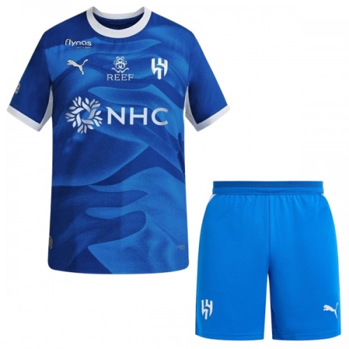 Officiële Voetbalshirt + Korte Broek Al Hilal SFC Thuis 2026-27 - Kids Officiële Voetbalshirt + Korte Broek Al Hilal SFC Thuis 2026-27 - Kids
