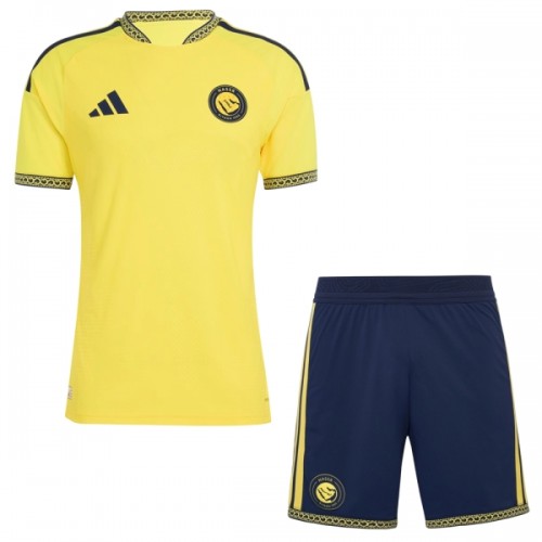 Officiële Voetbalshirt + Korte Broek Al Nassr Thuis 2026-27 - Kids Officiële Voetbalshirt + Korte Broek Al Nassr Thuis 2026-27 - Kids