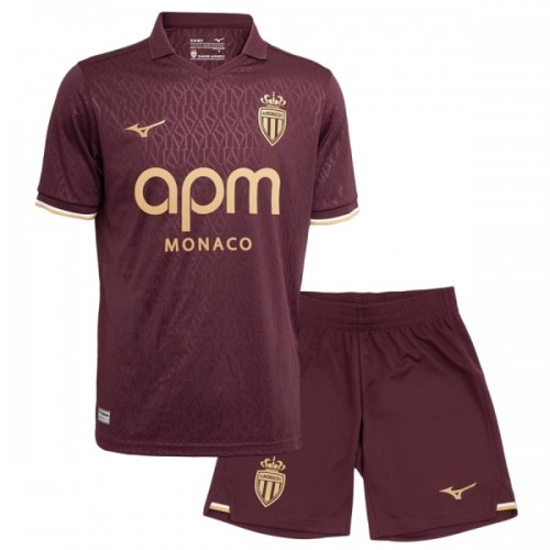 Officiële Voetbalshirt + Korte Broek AS Monaco Uit 2026-27 - Kids Officiële Voetbalshirt + Korte Broek AS Monaco Uit 2026-27 - Kids