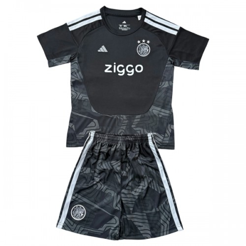 Officiële Voetbalshirt + Korte Broek Doelman Ajax Amsterdam 2026-27 Zwarte - Kids Officiële Voetbalshirt + Korte Broek Doelman Ajax Amsterdam 2026-27 Zwarte - Kids