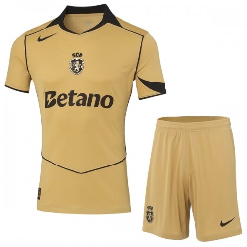 Officiële Voetbalshirt + Korte Broek Sporting CP Uit 2026-27 - Kids Officiële Voetbalshirt + Korte Broek Sporting CP Uit 2026-27 - Kids