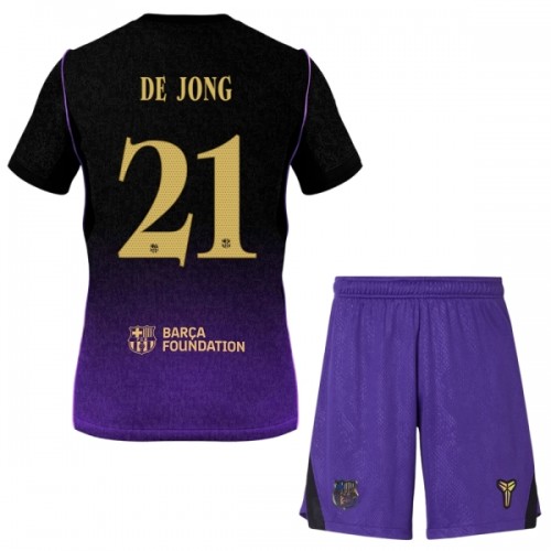 Officiële Voetbalshirt + Korte Broek FC Barcelona Frenkie de Jong 21 Uit 2026-27 - Kids Officiële Voetbalshirt + Korte Broek FC Barcelona Frenkie de Jong 21 Uit 2026-27 - Kids