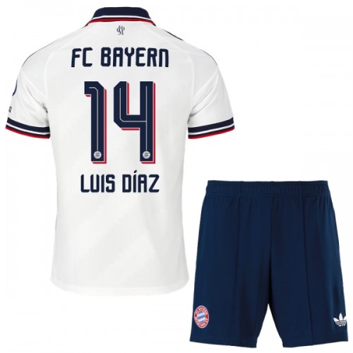 Officiële Voetbalshirt + Korte Broek FC Bayern München Luis Diaz 14 Uit 2026-27 - Kids Officiële Voetbalshirt + Korte Broek FC Bayern München Luis Diaz 14 Uit 2026-27 - Kids