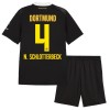 Officiële Voetbalshirt + Korte Broek Borussia Dortmund N. Schlotterbeck 4 Uit 2026-27 - Kids Officiële Voetbalshirt + Korte Broek Borussia Dortmund N. Schlotterbeck 4 Uit 2026-27 - Kids