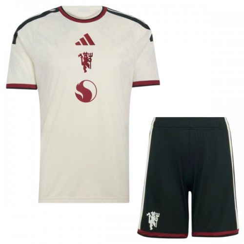 Officiële Voetbalshirt + Korte Broek Manchester United Derde 2026-27 - Kids Officiële Voetbalshirt + Korte Broek Manchester United Derde 2026-27 - Kids