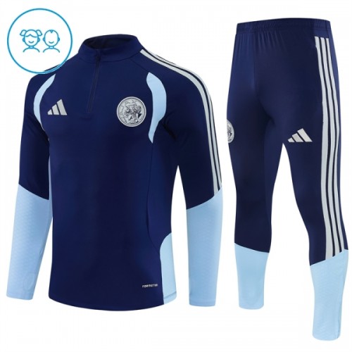Ajax Trainings Sweatshirt Quarter-zip 2026-27 Blauwe - Kids Ajax Trainings Sweatshirt Quarter-zip 2026-27 Blauwe - Kids