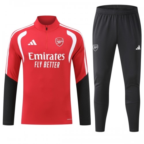 Arsenal Trainings Sweatshirt Quarter-zip 2026-27 Rode - Heren Arsenal Trainings Sweatshirt Quarter-zip 2026-27 Rode - Heren
