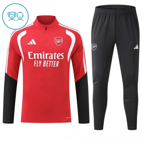 Arsenal Trainings Sweatshirt Quarter-zip 2026-27 Rode - Kids Arsenal Trainings Sweatshirt Quarter-zip 2026-27 Rode - Kids