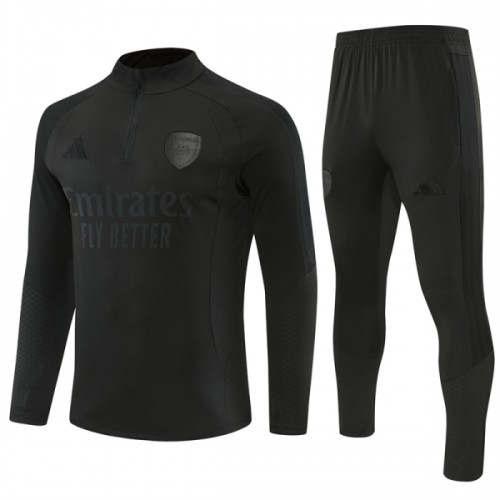 Arsenal Trainings Sweatshirt Quarter-zip 2026-27 Zwarte - Heren Arsenal Trainings Sweatshirt Quarter-zip 2026-27 Zwarte - Heren