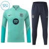 Barcelona Trainings Sweatshirt Quarter-zip 2026-27 Groene - Kids Barcelona Trainings Sweatshirt Quarter-zip 2026-27 Groene - Kids