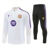 Barcelona Trainings Sweatshirt Quarter-zip 2026-27 Witte - Heren Barcelona Trainings Sweatshirt Quarter-zip 2026-27 Witte - Heren