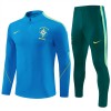 Brazilië Trainings Sweatshirt Quarter-zip 2026-27 Blauwe - Heren
