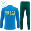 Brazilië Trainings Sweatshirt Quarter-zip 2026-27 Blauwe - Kids