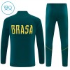 Brazilië Trainings Sweatshirt Quarter-zip 2026-27 Groene - Kids