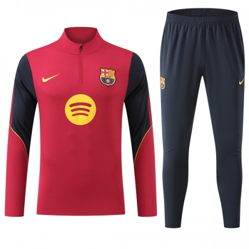 FC Barcelona Trainings Sweatshirt Quarter-zip 2026-27 Rode - Heren FC Barcelona Trainings Sweatshirt Quarter-zip 2026-27 Rode - Heren