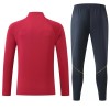 FC Barcelona Trainings Sweatshirt Quarter-zip 2026-27 Rode - Heren