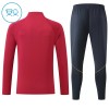 FC Barcelona Trainings Sweatshirt Quarter-zip 2026-27 Rode - Kids