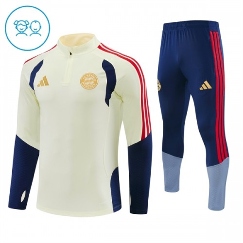 FC Bayern München Trainings Sweatshirt Quarter-zip 2026-27 Witte - Kids FC Bayern München Trainings Sweatshirt Quarter-zip 2026-27 Witte - Kids