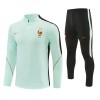 Frankrijk Trainings Sweatshirt Quarter-zip 2026-27 Witte - Heren Frankrijk Trainings Sweatshirt Quarter-zip 2026-27 Witte - Heren