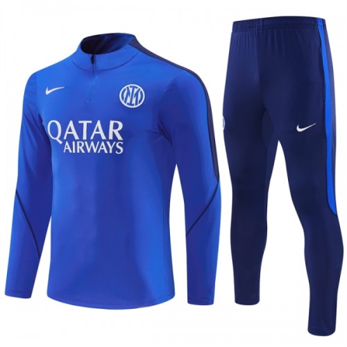 Inter Milan Trainings Sweatshirt Quarter-zip 2026-27 Blauwe - Heren Inter Milan Trainings Sweatshirt Quarter-zip 2026-27 Blauwe - Heren