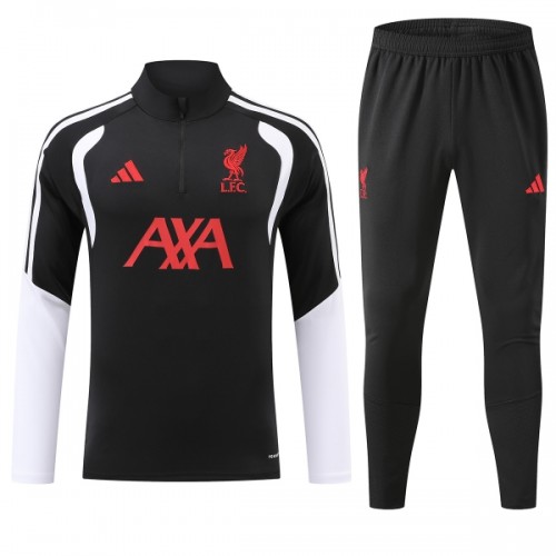 Liverpool Trainings Sweatshirt Quarter-zip 2026-27 Zwarte - Heren Liverpool Trainings Sweatshirt Quarter-zip 2026-27 Zwarte - Heren