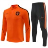 Nederland Trainings Sweatshirt Quarter-zip 2026-27 Oranje - Heren
