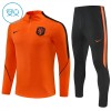 Nederland Trainings Sweatshirt Quarter-zip 2026-27 Oranje - Kids