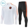 Nederland Trainings Sweatshirt Quarter-zip 2026-27 Witte - Kids Nederland Trainings Sweatshirt Quarter-zip 2026-27 Witte - Kids
