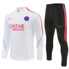 Paris Saint-Germain Trainings Sweatshirt Quarter-zip 2026-27 Witte - Heren Paris Saint-Germain Trainings Sweatshirt Quarter-zip 2026-27 Witte - Heren