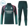 Real Madrid Trainings Sweatshirt Quarter-zip 2026-27 Groene - Kids Real Madrid Trainings Sweatshirt Quarter-zip 2026-27 Groene - Kids