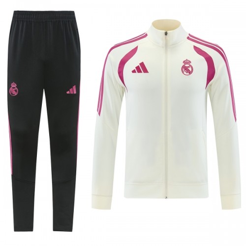 Real Madrid Trainingsjack Pak 2026-27 Witte - Heren Real Madrid Trainingsjack Pak 2026-27 Witte - Heren