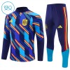Spanje Trainings Sweatshirt Quarter-zip 2026-27 Blauwe - Kids Spanje Trainings Sweatshirt Quarter-zip 2026-27 Blauwe - Kids