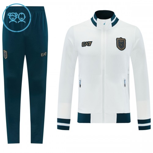 SSC Napoli Trainingsjack Pak 2026-27 Witte - Kids SSC Napoli Trainingsjack Pak 2026-27 Witte - Kids