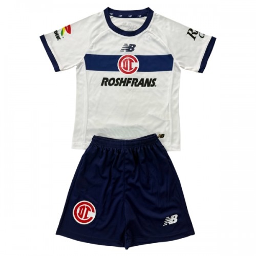Officiële Voetbalshirt + Korte Broek Deportivo Toluca Uit 2026-27 - Kids Officiële Voetbalshirt + Korte Broek Deportivo Toluca Uit 2026-27 - Kids