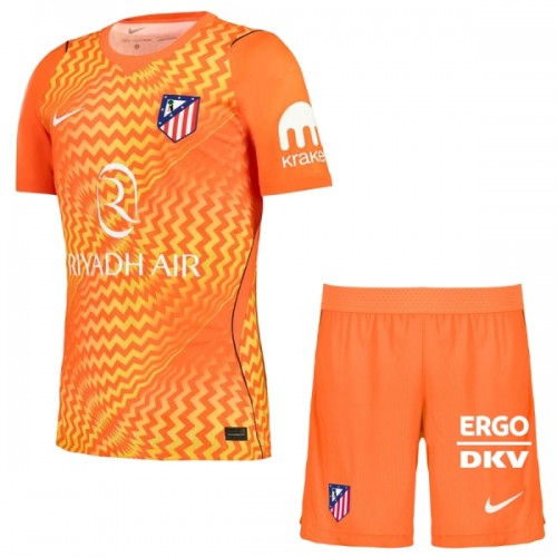 Officiële Voetbalshirt + Korte Broek Doelman Atlético Madrid 2026-27 Oranje - Kids Officiële Voetbalshirt + Korte Broek Doelman Atlético Madrid 2026-27 Oranje - Kids