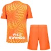 Officiële Voetbalshirt + Korte Broek Doelman Atlético Madrid 2026-27 Oranje - Kids
